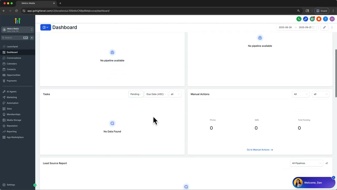 Contacts page